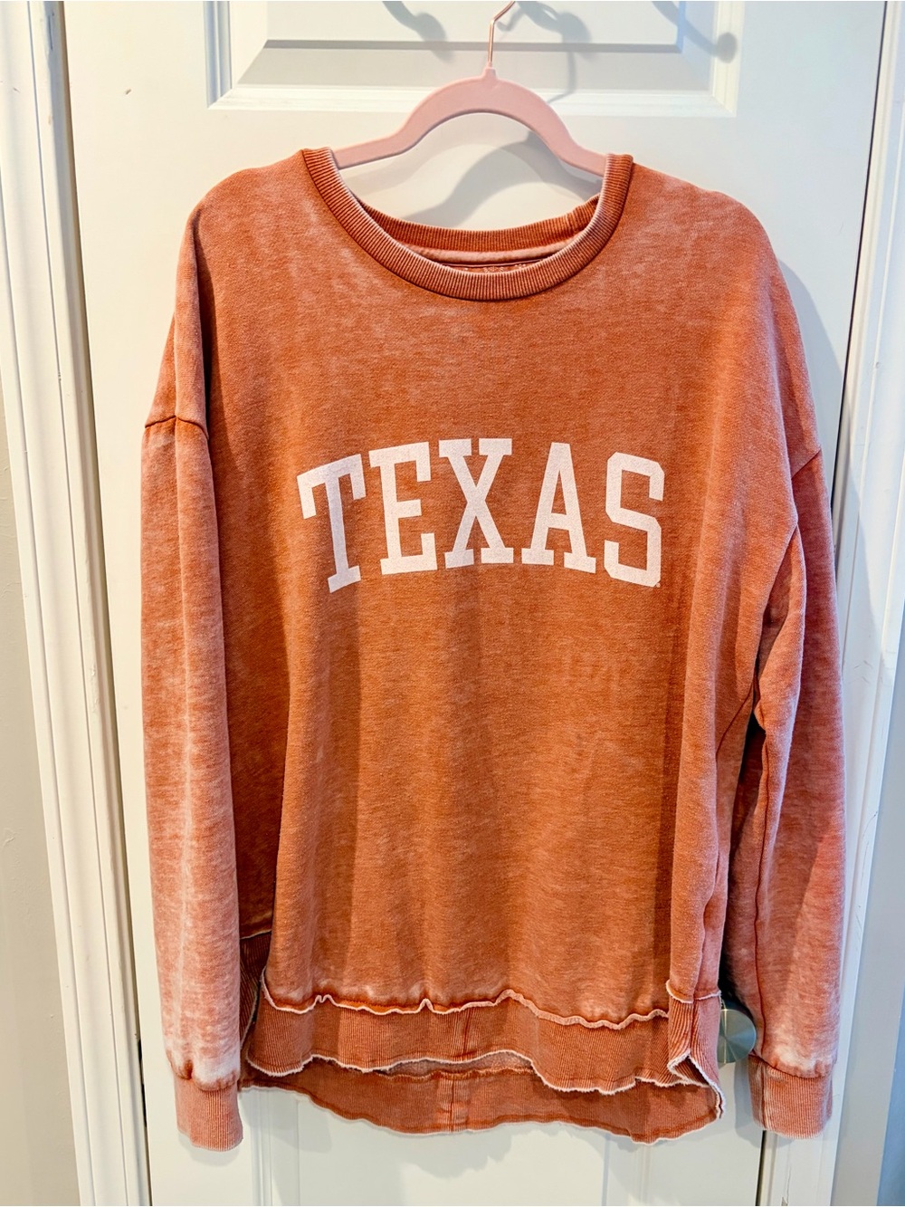 Texas Graphic Women's Sweatshirt - Rust Orange